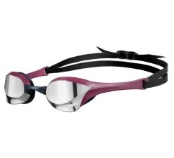 Arena Cobra Ultra Swipe Mirror Goggles(Silver/Red Wine)