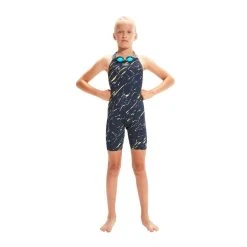 Speedo Fastskin Junior Endurance+ Openback Kneeskin Blue/Purple -Funky Trunks shop 8 09732h579 x4