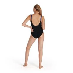 Speedo Womens Shaping ContourLuxe Swimsuit Black/Blue -Funky Trunks shop 8 10417H036 X2