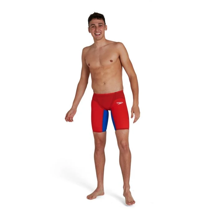 Speedo Men’s Fastskin Lzr Pure Valor Jammer Red/Blue 1 Speedo Men’s Fastskin Lzr Pure Valor Jammer Red/Blue