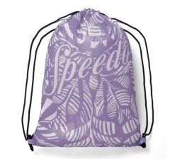 Speedo Printed Mesh Equipment Bag Purple/White