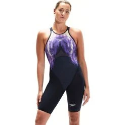 Speedo Women’s Fastskin Lzr Pure Valor Openback Kneeskin Blue/Purple