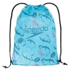 Speedo Printed Mesh Equipment Bag Blue/Pink