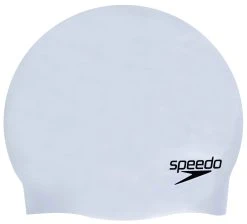 Speedo Chrome Plain Moulded Silicone Cap