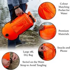 Ultimate Floats Orange Swim Buoy/Tow Float -Funky Trunks shop 91vJPDEPBDL. AC SL1500