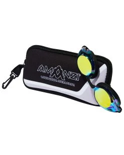Amanzi Axion Graphite Mirror Pearl Black Goggles With Case