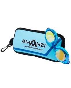 Amanzi Axion Prismatic Mirror Indigo/Blue Goggles With Case