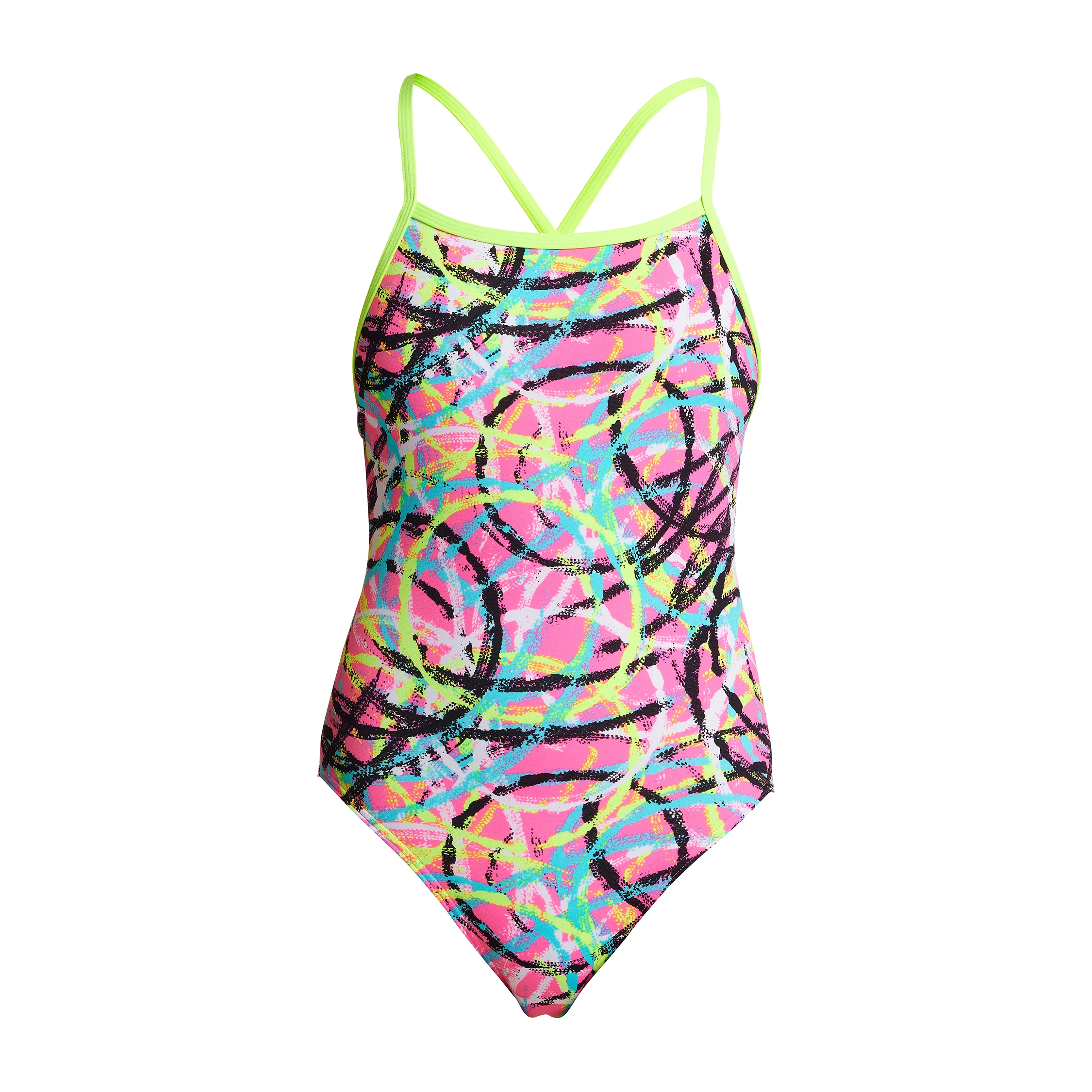Funkita Girls Tie Me Tight One Piece Donut Delight 2 Funkita Girls Tie Me Tight One Piece Donut Delight - Image 2