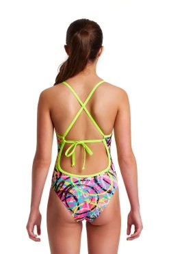 Funkita Girls Tie Me Tight One Piece Donut Delight 6 Funkita Girls Tie Me Tight One Piece Donut Delight -Funky Trunks shop FKS001G DONUT DELIGHT 2