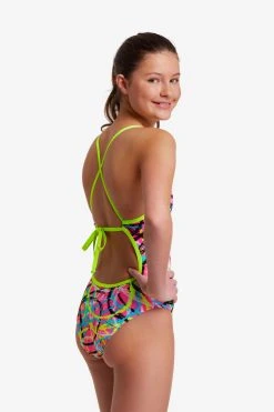 Funkita Girls Tie Me Tight One Piece Donut Delight 7 Funkita Girls Tie Me Tight One Piece Donut Delight -Funky Trunks shop FKS001G DONUT DELIGHT 8