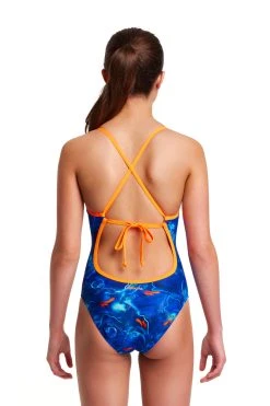 Funkita Girls Tie Me Tight One Piece Fyto Flares -Funky Trunks shop FKS001G FYTO FLARES 6