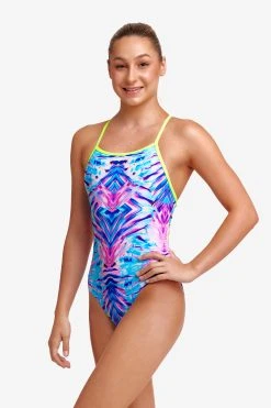 Funkita Girls Tie Me Tight One Piece Water Ripple 6 Funkita Girls Tie Me Tight One Piece Water Ripple -Funky Trunks shop FKS001G WATER RIPPLE 09