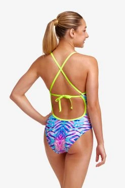 Funkita Girls Tie Me Tight One Piece Water Ripple 7 Funkita Girls Tie Me Tight One Piece Water Ripple -Funky Trunks shop FKS001G WATER RIPPLE 14