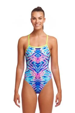 Funkita Ladies Tie Me Tight One Piece Water Ripple