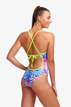 Funkita Ladies Tie Me Tight One Piece Water Ripple -Funky Trunks shop FKS001L WATER RIPPLE 06