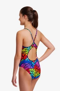 Funkita Girls Diamond Back Cabbage Patch -Funky Trunks shop FS11G CABBAGE PATCH 10
