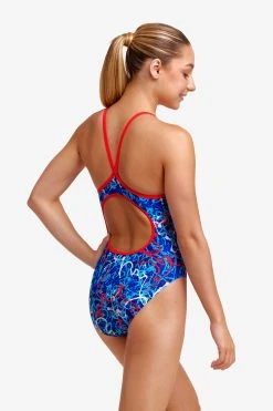 Funkita Girls Diamond Back One Piece Mr Squiggle -Funky Trunks shop FS11G MR SQUIGGLE 108