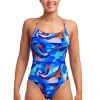 Funkita Ladies Diamond Back One Piece Battle Blue
