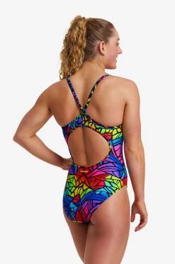 Funkita Ladies Diamond Back One Piece Cabbage Patch -Funky Trunks shop FS11L CABBAGE PATCH 9