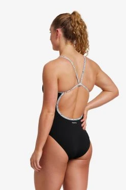 Funkita Ladies Single Strap One Piece Black Current 9 Funkita Ladies Single Strap One Piece Black Current -Funky Trunks shop FS15L BLACK CURRENT 4