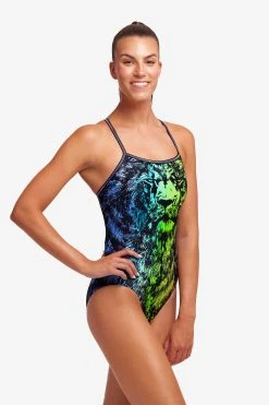 Funkita Ladies Lion Eyes Single Strap -Funky Trunks shop FS15L LION EYES 20