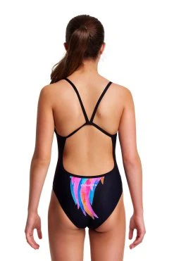 Funkita Girls Single Strap One Piece Icarus Ink -Funky Trunks shop FS16G ICARUS INK 02