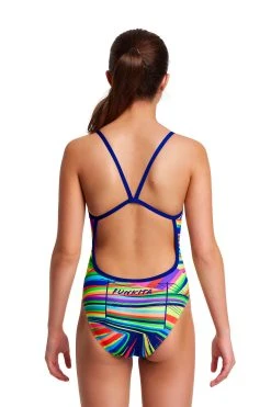 Funkita Girls Single Strap One Piece Land Lines 6 Funkita Girls Single Strap One Piece Land Lines -Funky Trunks shop FS16G LAND LINES 02