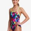 Funkita Girls Single Strap One Piece Patch Panels