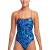 Funkita Ladies Strapped In One Piece Deep Blue