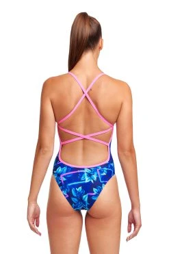 Funkita Ladies Strapped In One Piece Leaf Laser 5 Funkita Ladies Strapped In One Piece Leaf Laser -Funky Trunks shop FS38L LEAF LASER 02