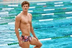 Funky Trunks Men’s Classic Trunks Black Blades -Funky Trunks shop FT30M BLACK BLADES 01 1