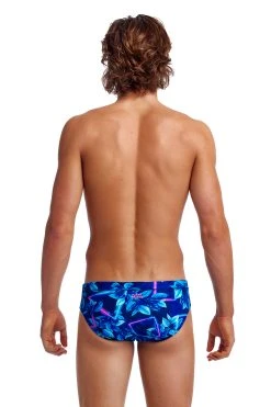 Funky Trunks Mens Leaf Laser Classic Brief -Funky Trunks shop FT35M LEAF LASER 02