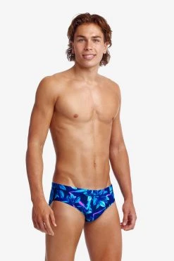 Funky Trunks Mens Leaf Laser Classic Brief -Funky Trunks shop FT35M LEAF LASER 21