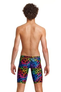 Funky Trunks Boy’s Training Jammers Rainbow Web -Funky Trunks shop FT37B RAINBOW WEB 6