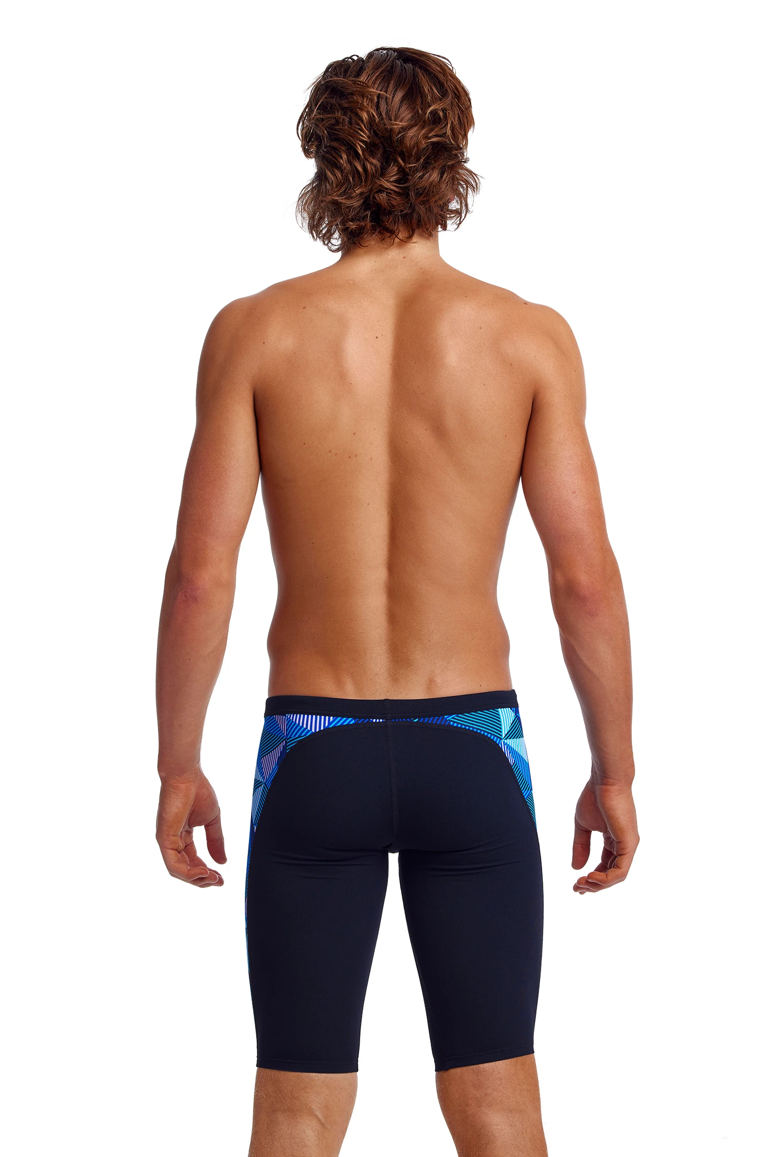 Funky Trunks Men’s Training Jammers Blue Bars 4 Funky Trunks Men’s Training Jammers Blue Bars - Image 4