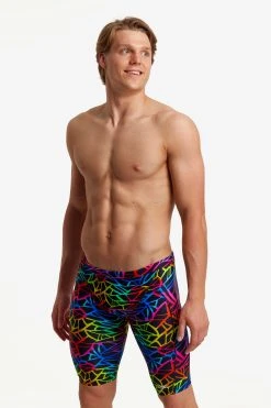Funky Trunks Men’s Training Jammers Rainbow Web