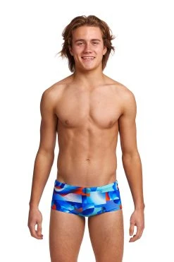 Funky Trunks Boy’s Sidewinder Trunks Battle Blue