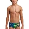 Funky Trunks Boy’s Sidewinder Trunks Lion Eyes