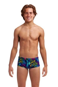 Funky Trunks Boy’s Sidewinder Trunks Oyster Saucy