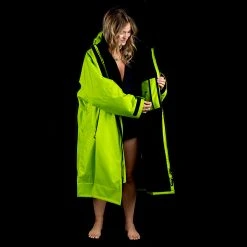 Dryrobe Advance Adult Long Sleeve Small Limited Edition Injection Green/Black -Funky Trunks shop Lime product 5