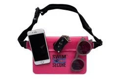 Swim Secure Bum Bag -Funky Trunks shop Pink Bum Bag contents clarified