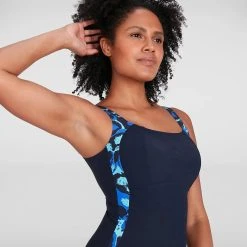 Speedo Women’s LunaLustre Shaping Swimsuit Blue -Funky Trunks shop ezgif 1 d0d04199f2