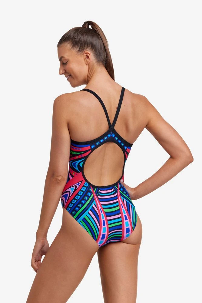Funkita Ladies Diamond Back One Piece Primal Night 5 Funkita Ladies Diamond Back One Piece Primal Night - Image 5