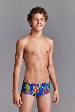 Funky Trunks Boys Sidewinder Paint Smash -Funky Trunks shop fts010b paint smash 8 1