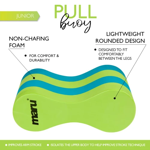 Maru Junior Pull Buoy-Blue/Lime 2 Maru Junior Pull Buoy-Blue/Lime - Image 2