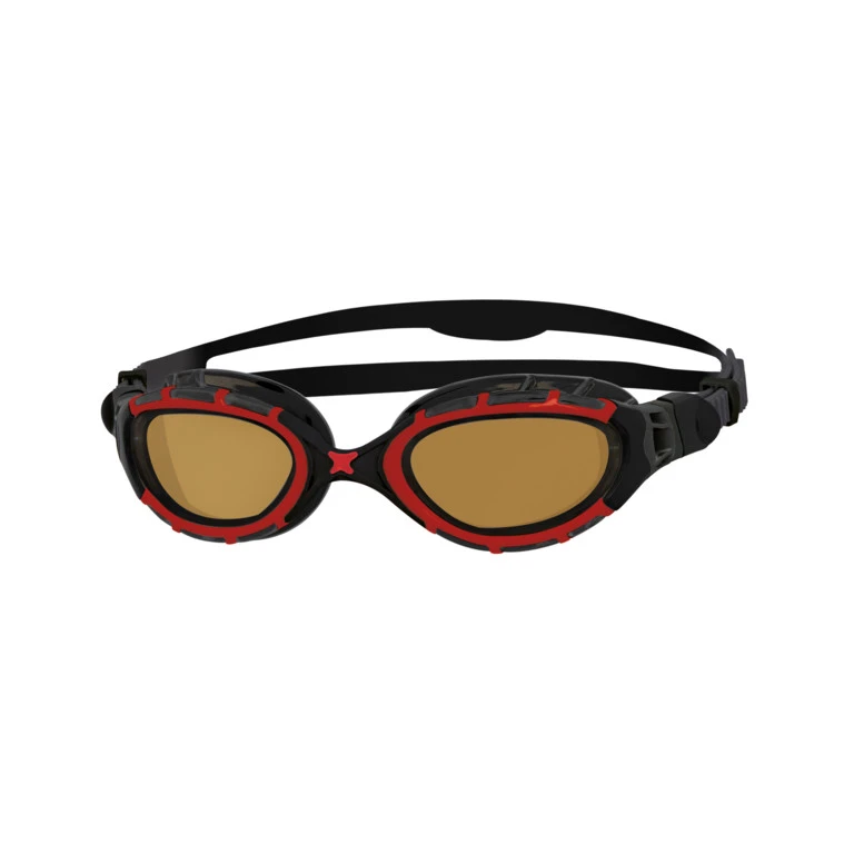 Zoggs Predator Flex Red/Black Goggle Polarised Ultra Lens 1 Zoggs Predator Flex Red/Black Goggle Polarised Ultra Lens