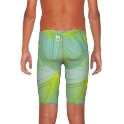 Arena Boys’ Powerskin R-Evo One Jammer – Fina Approved (Green Glass) -Funky Trunks shop products 001777 141 b pwskin revo one jr 006 b o 001 1