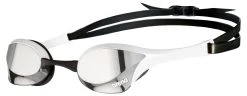Arena Cobra Ultra Swipe Mirror Goggles(Silver/White)