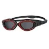 Zoggs Predator Flex Black/Red Goggle Polarised Lens