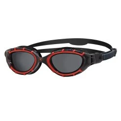 Zoggs Predator Flex Black/Red Goggle Polarised Lens